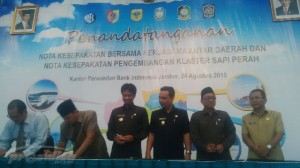 PENANDATANGANAN KERJASAMA PENGEMBANGAN KLASTER SAPI PERAH